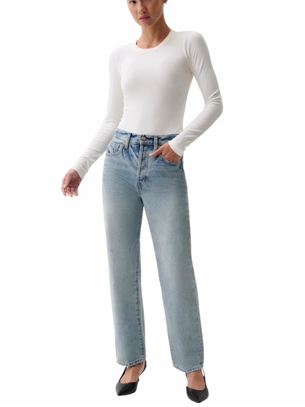 • Pistola • Cassie Super High Rise Straight Jean